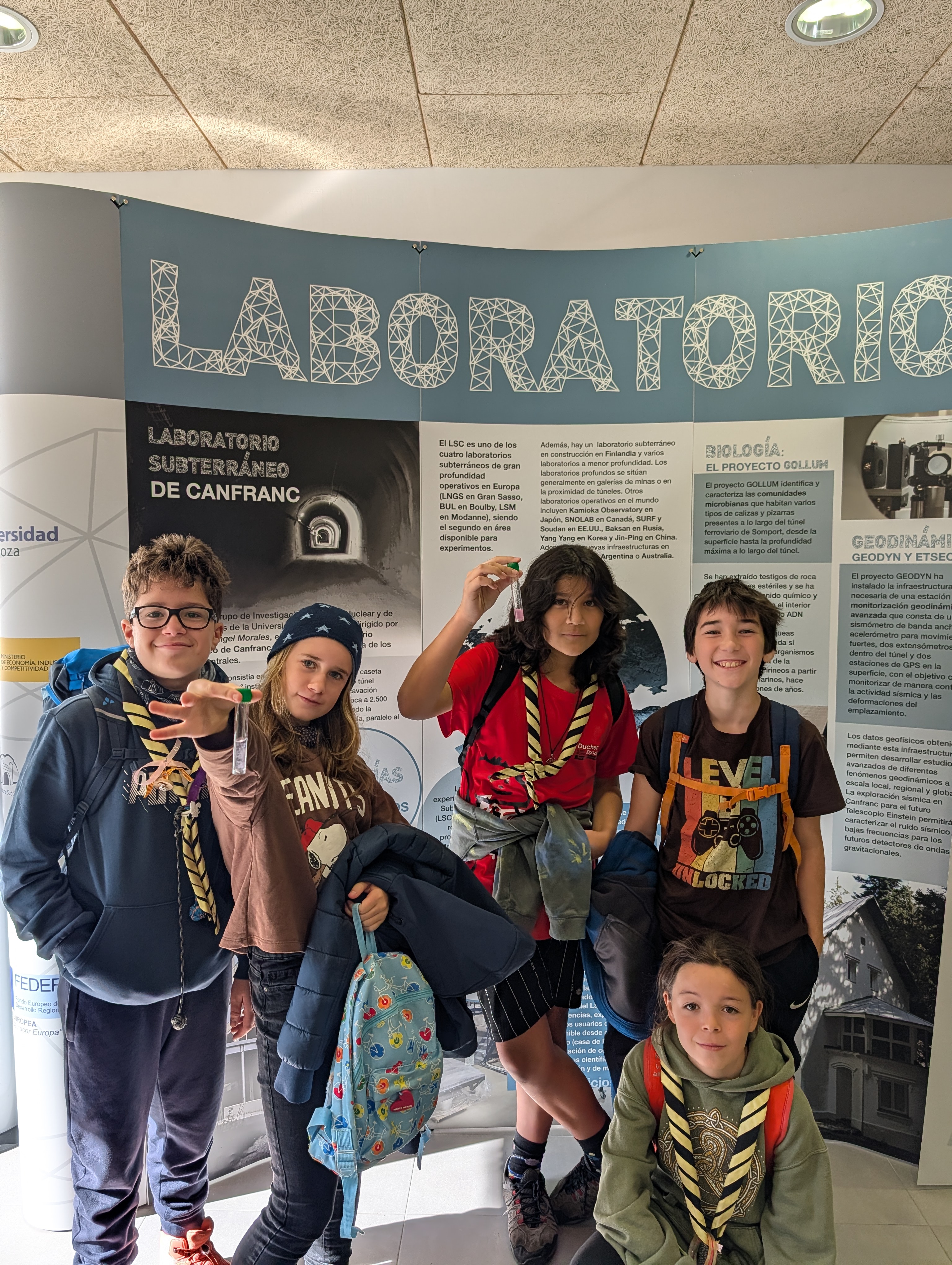 Visita al laboratorio subterráneo
